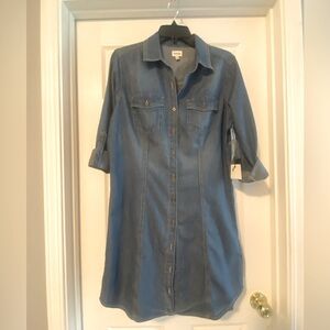 NEW Sneak Peek Denim Shirt Dress